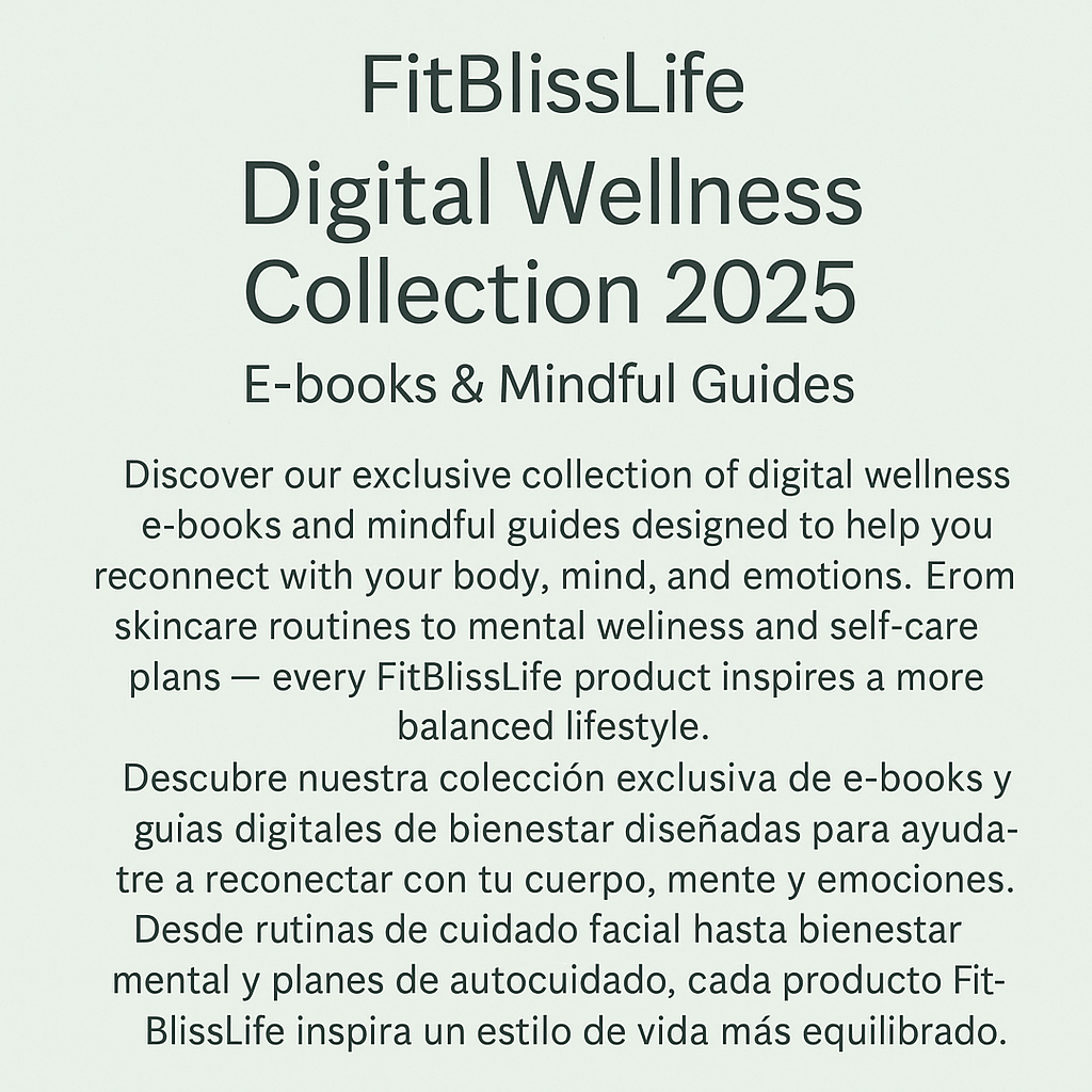 FitBlissLife Digital Wellness Collection 2025 – E-books & Mindful Guides